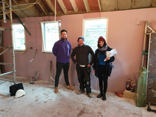Big Moment! Qube Catering measure up for kitchen installation
