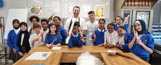 Pastry Chef Loic Carbonnet cooks with Year 6 23.5.24