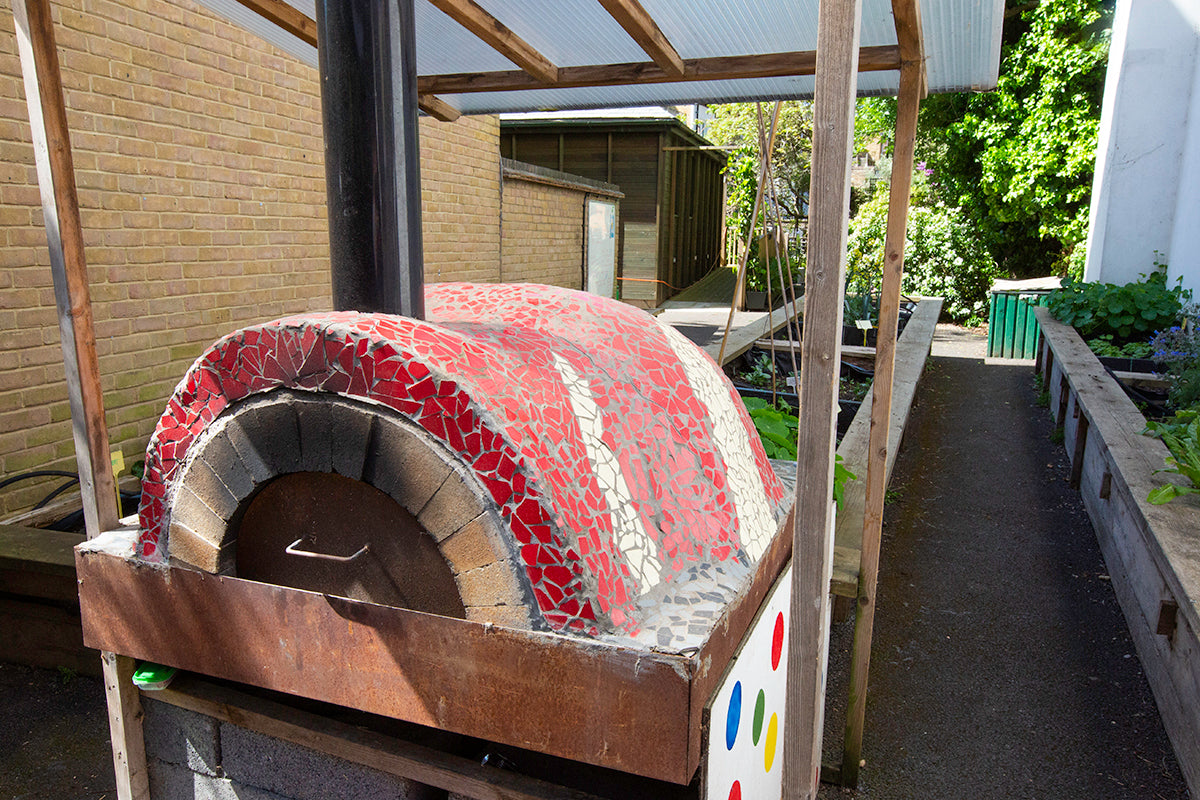 Wood fired oven at Rhyl Kitchen Classroom